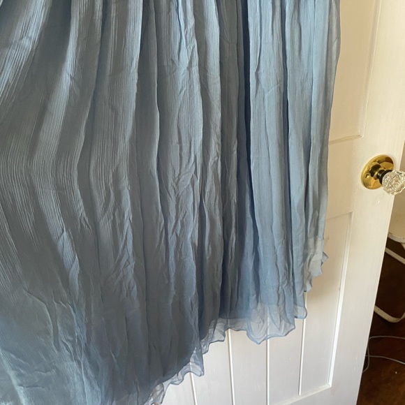 SHONA JOY — LAUREN CROSS FRONT MIDI DRESS - DUSTY BLUE - Picture 10 of 10